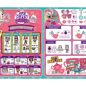 عروسک سورپرایزی Itty Bitty Prettys مدل Tea Party بزرگ با 25 سورپرایز -اسباب بازی